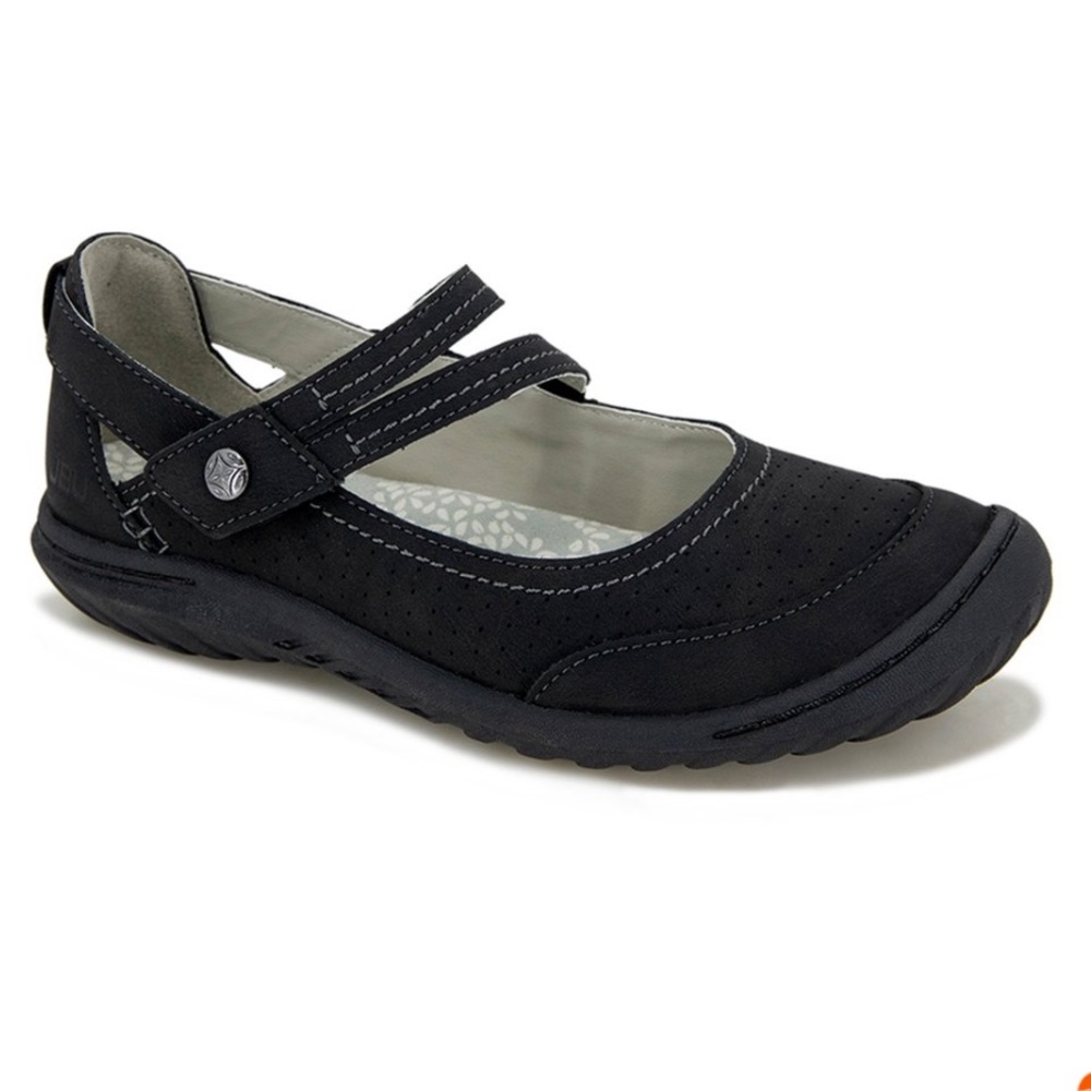 JBU Fawn Wide Mary Janes Slip On Flats Strappy Sandals Sneakers 7.5W 7 1/2 W NIB - Picture 12 of 13